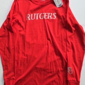 Rutgers  Red Long Sleeve Shirt;  NWT. SIZE Large